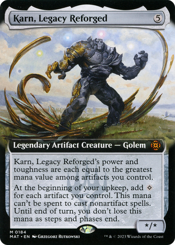 {R} Karn, Legacy Reforged (Extended Art) [March of the Machine: The Aftermath][MAT 184]