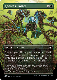 {C} Kodama's Reach (Borderless Alternate Art) [Commander Masters][CMM 649]