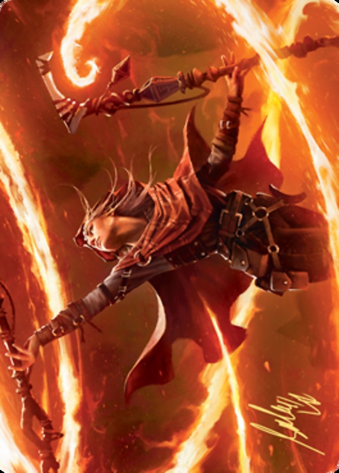 {A} Magmatic Channeler Art Card (Gold-Stamped Signature) [Zendikar Rising Art Series][AZNR 065]