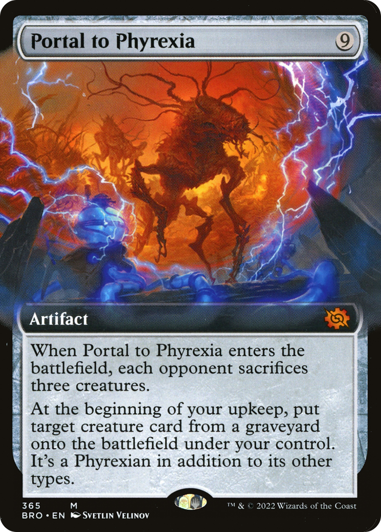 {R} Portal to Phyrexia (Extended Art) [The Brothers' War][BRO 365]