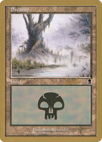 {B}[GB WC02 CR341] Swamp (cr341) (Carlos Romao) [World Championship Decks 2002]