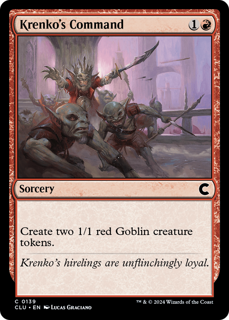 {C} Krenko's Command [Ravnica: Clue Edition][CLU 139]
