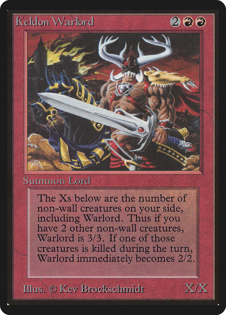 {C} Keldon Warlord [Beta Edition][LEB 161]