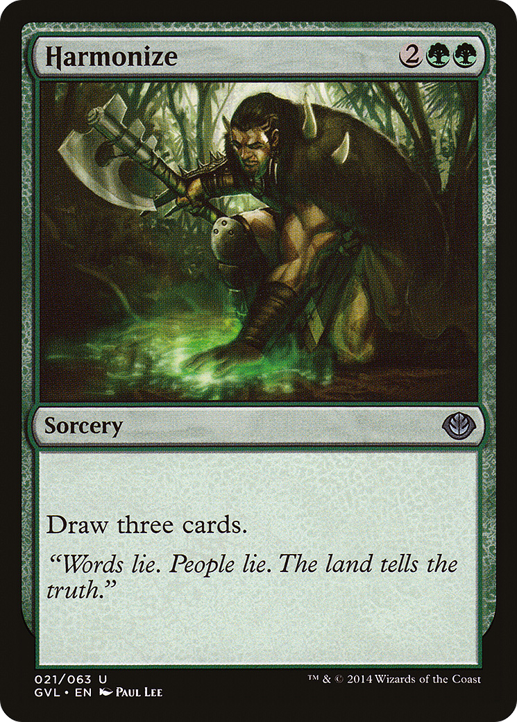 {C} Harmonize (Garruk vs. Liliana) [Duel Decks Anthology][GVL 021]