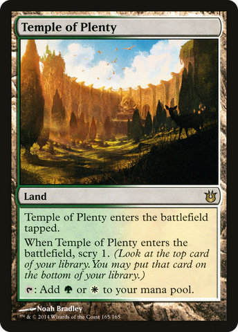 {R} Temple of Plenty [Born of the Gods][BNG 165]