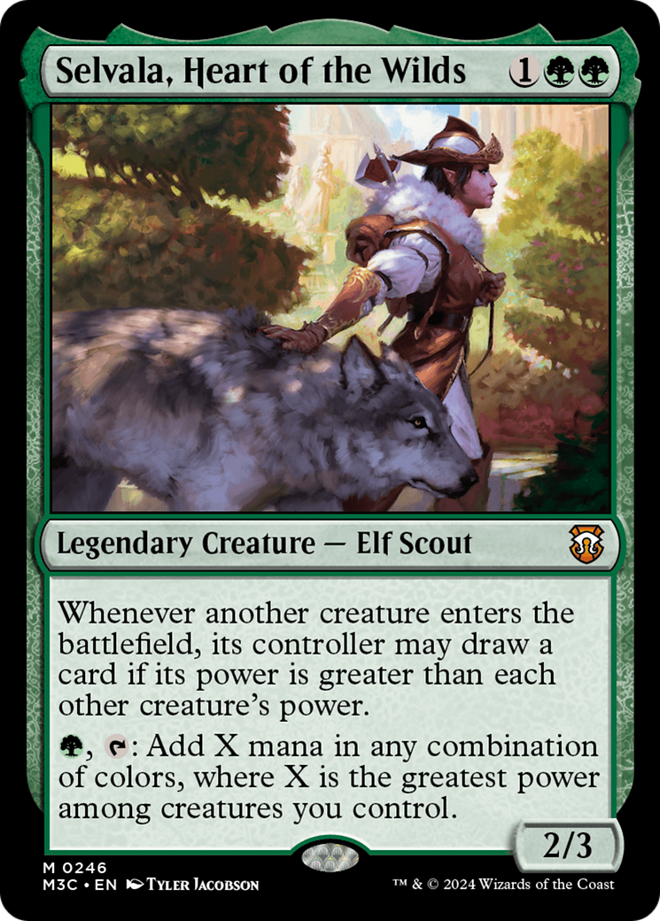 {R} Selvala, Heart of the Wilds (Ripple Foil) [Modern Horizons 3 Commander][RPF M3C 246]