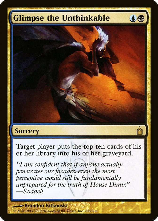 {R} Glimpse the Unthinkable [Ravnica: City of Guilds][RAV 208]