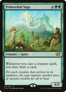 {R} Primordial Sage [Commander 2014][C14 211]
