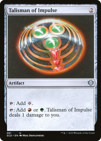 {C} Talisman of Impulse [Starter Commander Decks][SCD 281]