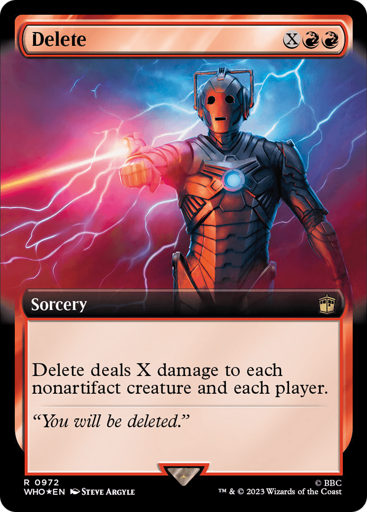 {R} Delete (Extended Art) (Surge Foil) [Doctor Who][WHO 972]