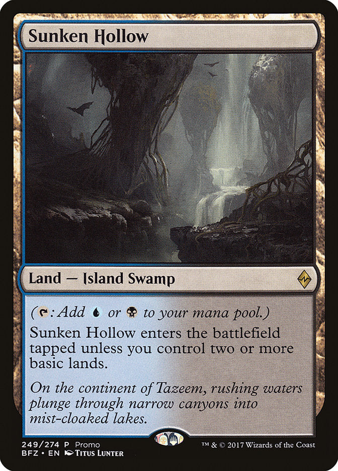 {R} Sunken Hollow (Promo) [Battle for Zendikar Standard Series][PA BFZ 249]