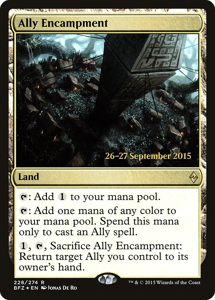 {R} Ally Encampment [Battle for Zendikar Prerelease Promos][PR BFZ 228]