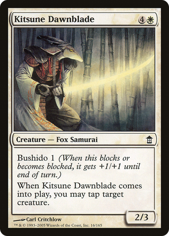{C} Kitsune Dawnblade [Saviors of Kamigawa][SOK 016]