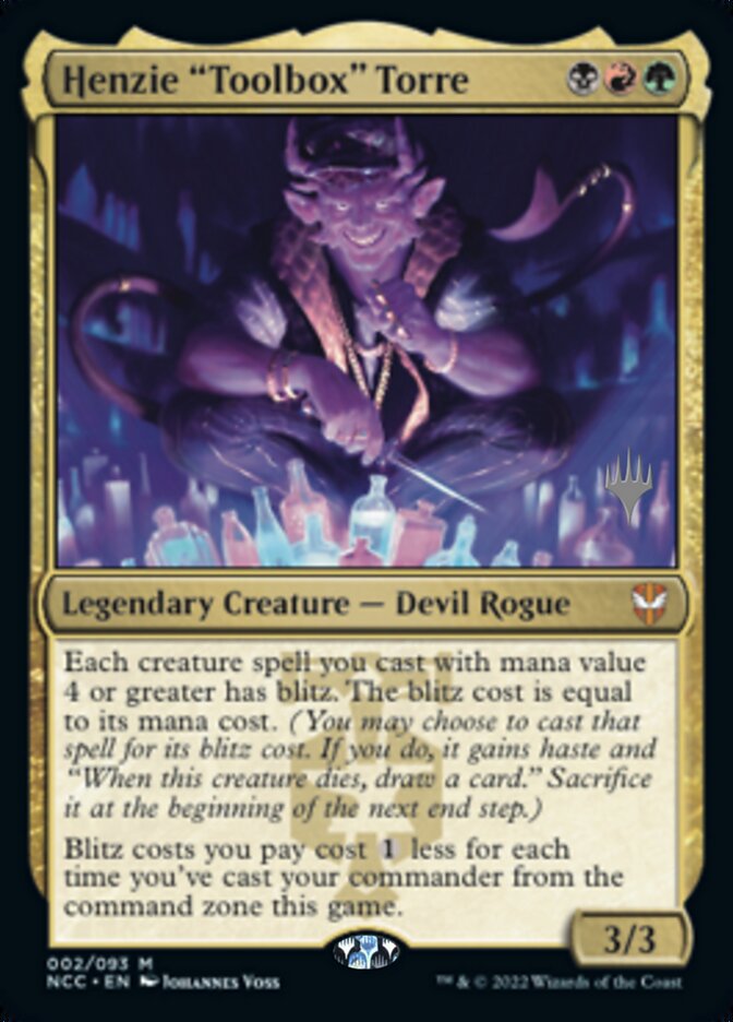 {R} Henzie "Toolbox" Torre (Promo Pack) [Streets of New Capenna Commander Promos][PP NCC 002]