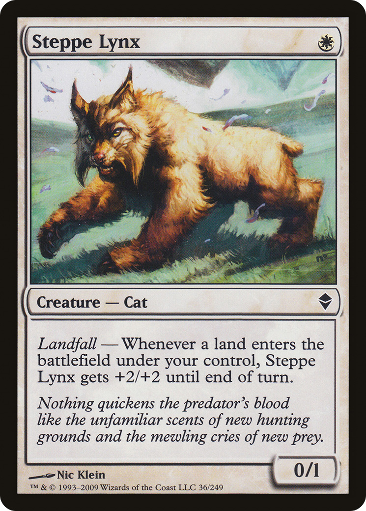 {C} Steppe Lynx [Zendikar][ZEN 036]