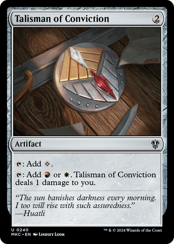 {C} Talisman of Conviction [Murders at Karlov Manor Commander][MKC 240]