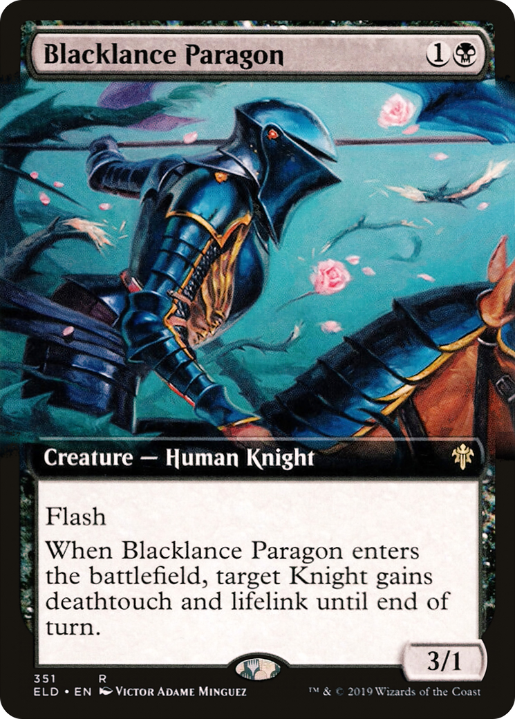 {R} Blacklance Paragon (Extended Art) [Throne of Eldraine][ELD 351]