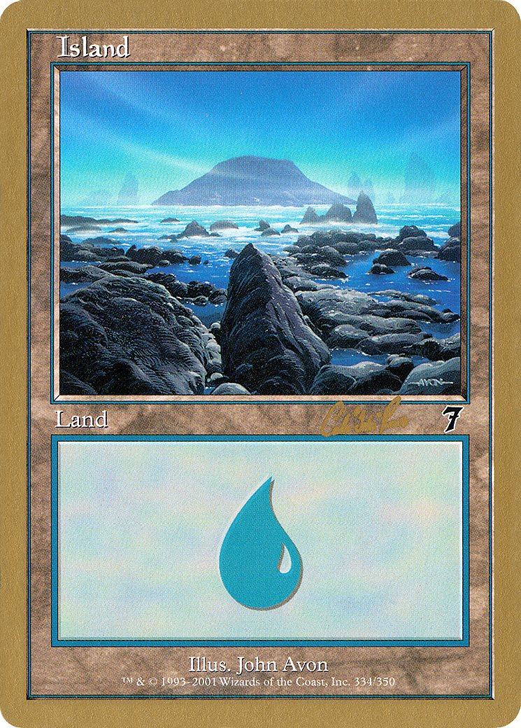 {B}[GB WC02 CR334] Island (cr334) (Carlos Romao) [World Championship Decks 2002]