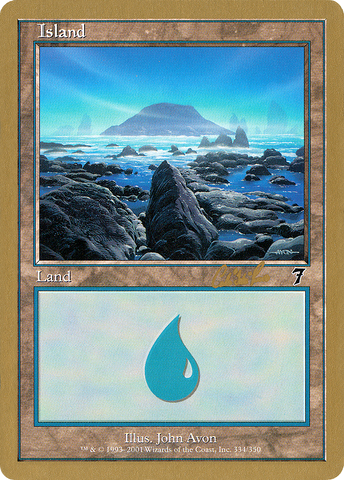 {B}[GB WC02 CR334] Island (cr334) (Carlos Romao) [World Championship Decks 2002]