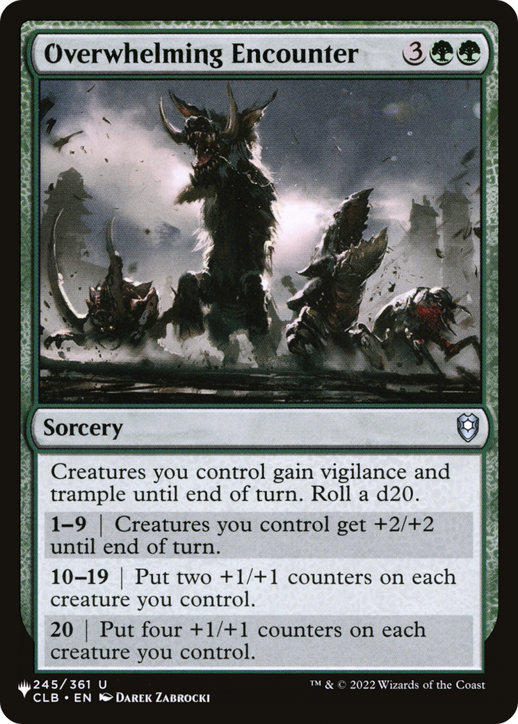{C} Overwhelming Encounter [LIST CLB-245]