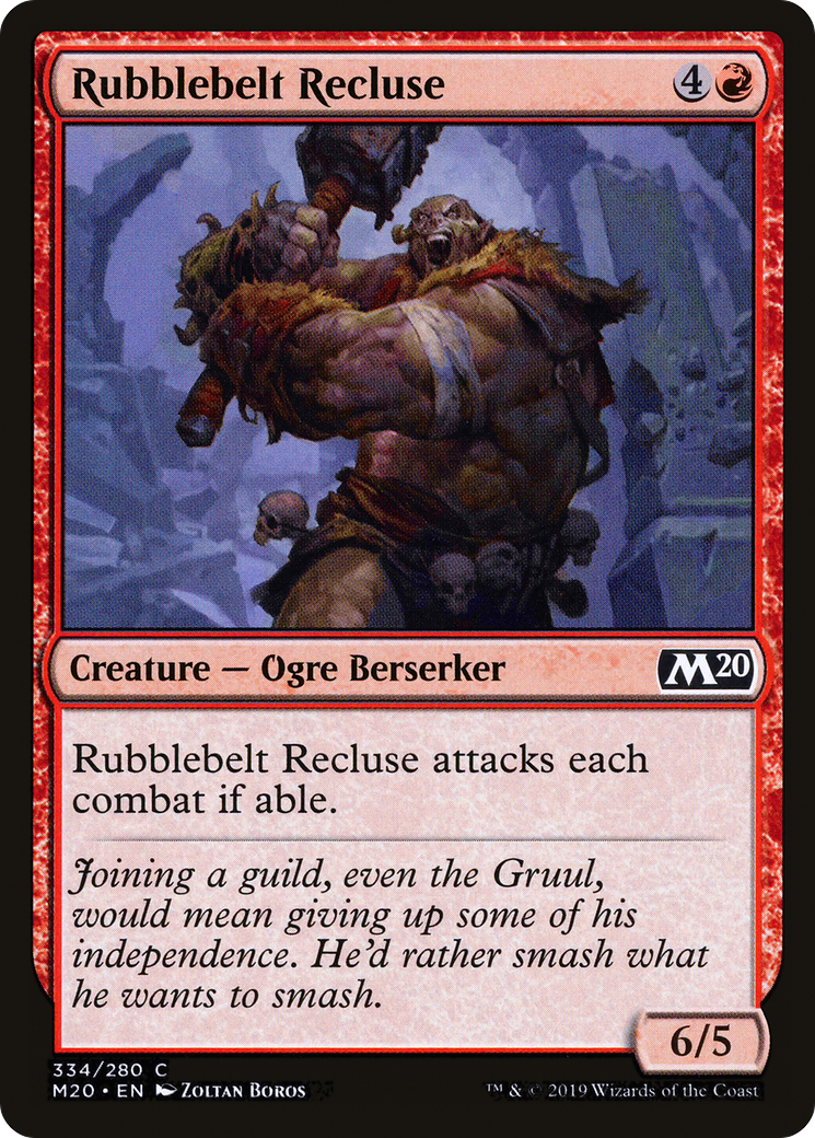 {C} Rubblebelt Recluse [Core Set 2020][M20 334]