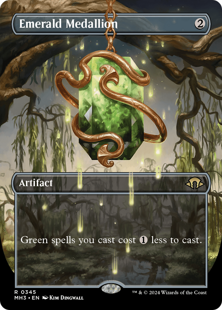 {R} Emerald Medallion (Borderless) [Modern Horizons 3][MH3 345]