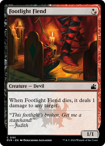 {C} Footlight Fiend [Ravnica Remastered][RVR 181]