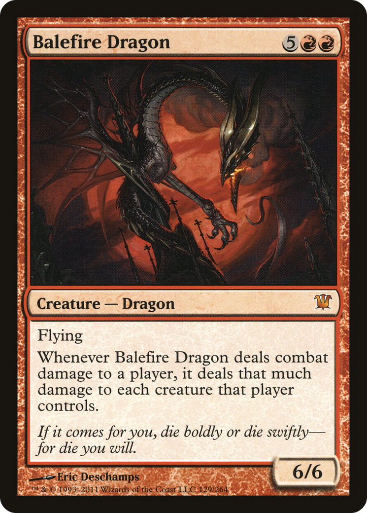 {R} Balefire Dragon [Innistrad][ISD 129]