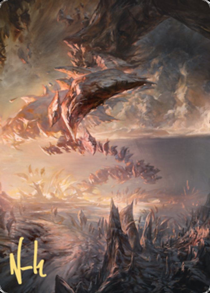 {A} Needleverge Pathway Art Card (Gold-Stamped Signature) [Zendikar Rising Art Series][AZNR 027]