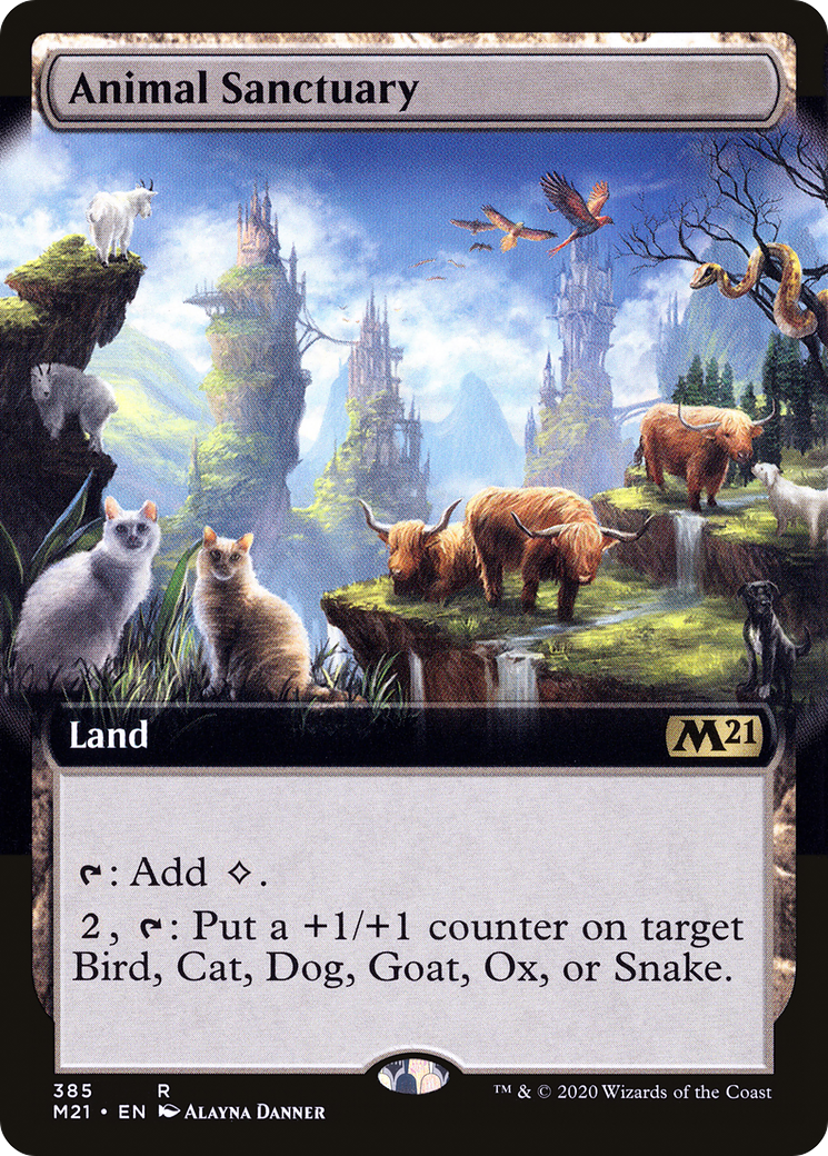 {R} Animal Sanctuary (Extended Art) [Core Set 2021][M21 385] - Misty Mountain Games