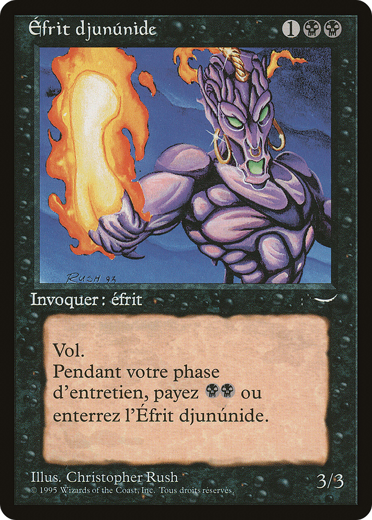 {C} Junun Efreet (French)- "Efrit djununide" [Renaissance][REN 057]