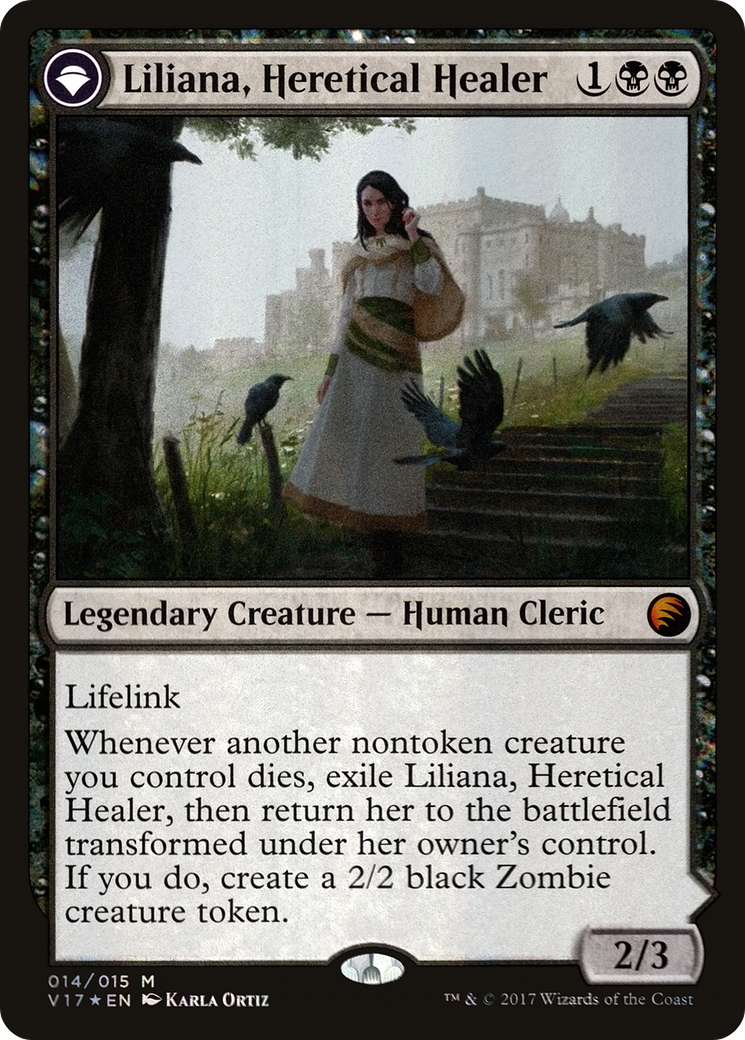 {R} Liliana, Heretical Healer // Liliana, Defiant Necromancer [From the Vault: Transform][V17 014]