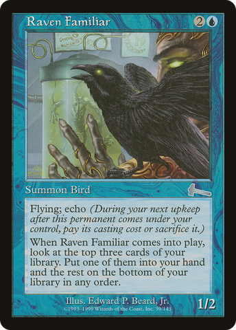 {C} Raven Familiar [Urza's Legacy][ULG 039]