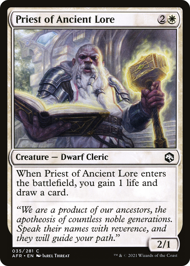 {C} Priest of Ancient Lore [Dungeons & Dragons: Adventures in the Forgotten Realms][AFR 035]