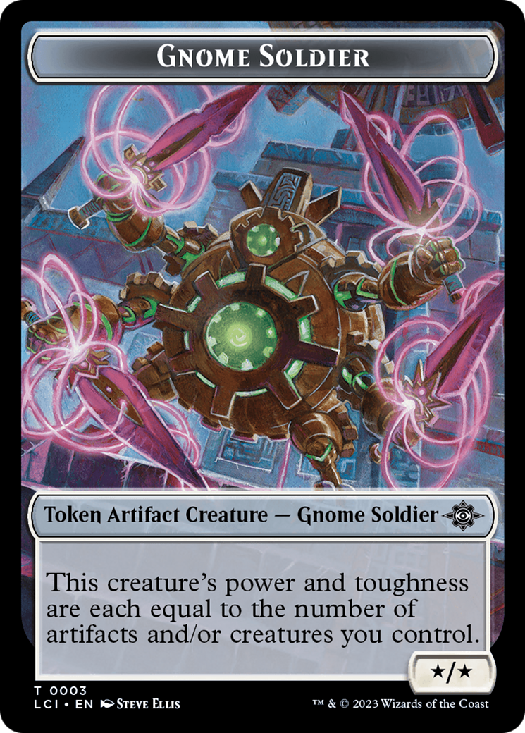 {T} Treasure (0018) // Gnome Soldier Double-Sided Token [The Lost Caverns of Ixalan Tokens][TLCI 18//3]