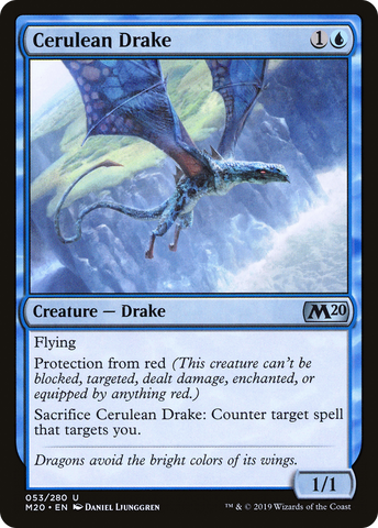 {C} Cerulean Drake [Core Set 2020][M20 053]