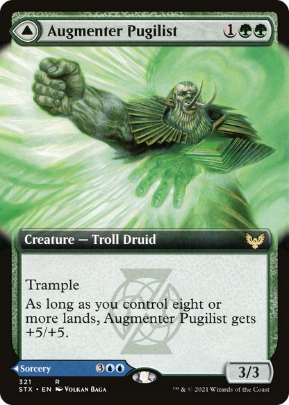 {R} Augmenter Pugilist // Echoing Equation (Extended Art) [Strixhaven: School of Mages][STX 321]