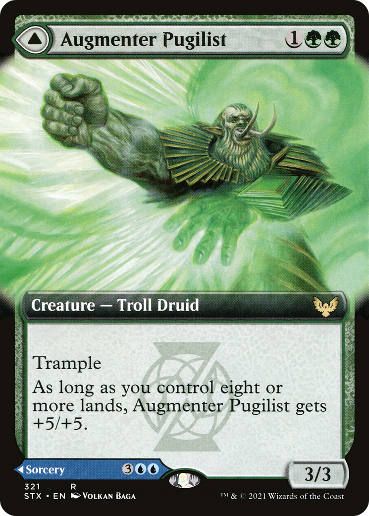 {R} Augmenter Pugilist // Echoing Equation (Extended Art) [Strixhaven: School of Mages][STX 321]