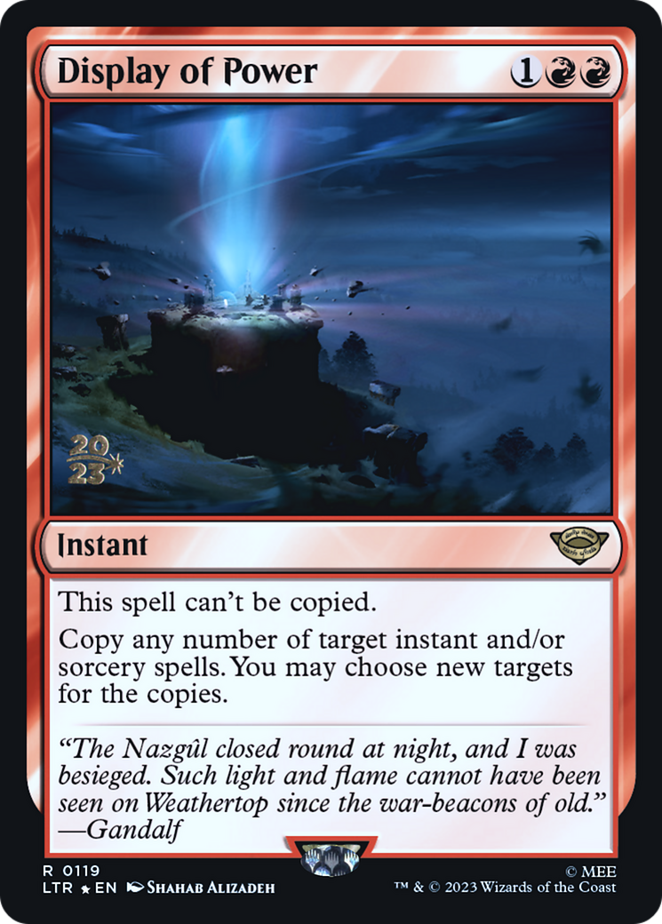 {R} Display of Power [The Lord of the Rings: Tales of Middle-Earth Prerelease Promos][PR LTR 119]