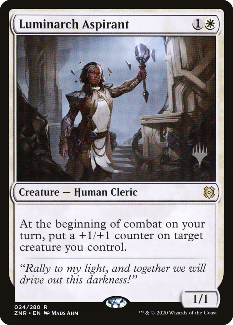 {R} Luminarch Aspirant (Promo Pack) [Zendikar Rising Promos][PP ZNR 024]