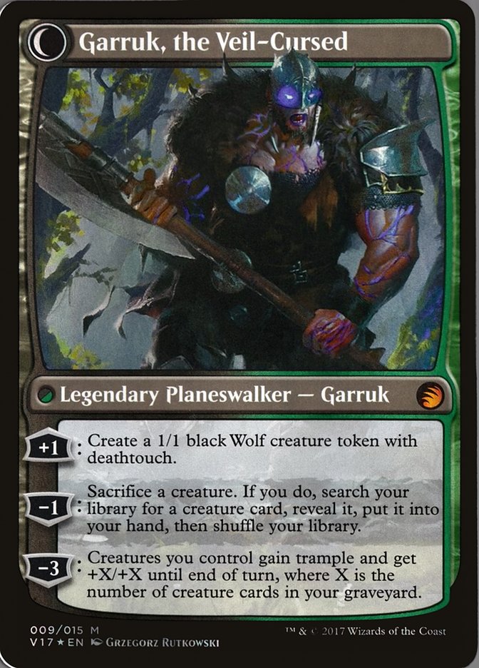 {R} Garruk Relentless // Garruk, the Veil-Cursed [From the Vault: Transform][V17 009]