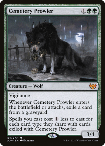 {R} Cemetery Prowler [Innistrad: Crimson Vow][VOW 191]