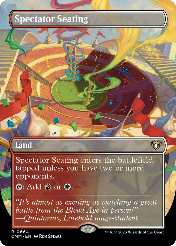 {R} Spectator Seating (Borderless Alternate Art) [Commander Masters][CMM 664]