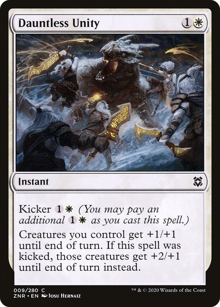 {C} Dauntless Unity [Zendikar Rising][ZNR 009]