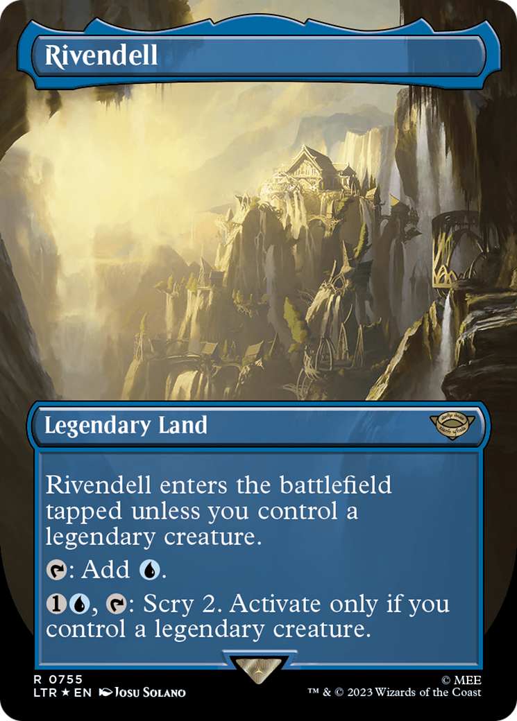 {R} Rivendell (Borderless) (Surge Foil) [The Lord of the Rings: Tales of Middle-Earth][LTR 755]