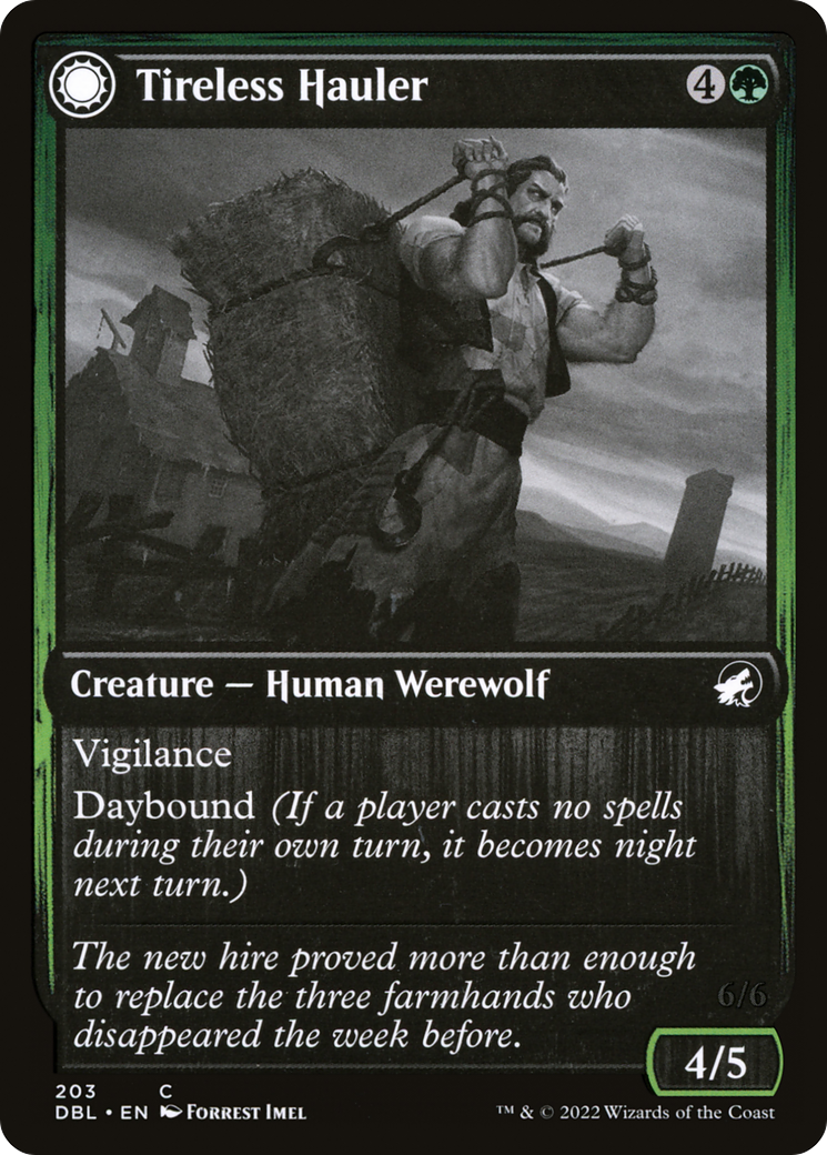 {C} Tireless Hauler // Dire-Strain Brawler [Innistrad: Double Feature][DBL 203]