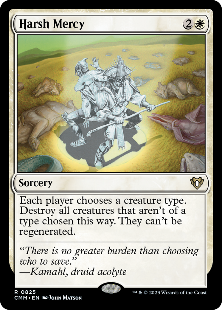 {R} Harsh Mercy [Commander Masters][CMM 825]