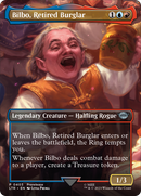 {C} Bilbo, Retired Burglar (Borderless Alternate Art) [The Lord of the Rings: Tales of Middle-Earth][LTR 403]