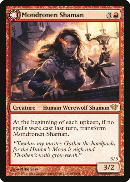 {R} Mondronen Shaman // Tovolar's Magehunter [Dark Ascension][DKA 098]