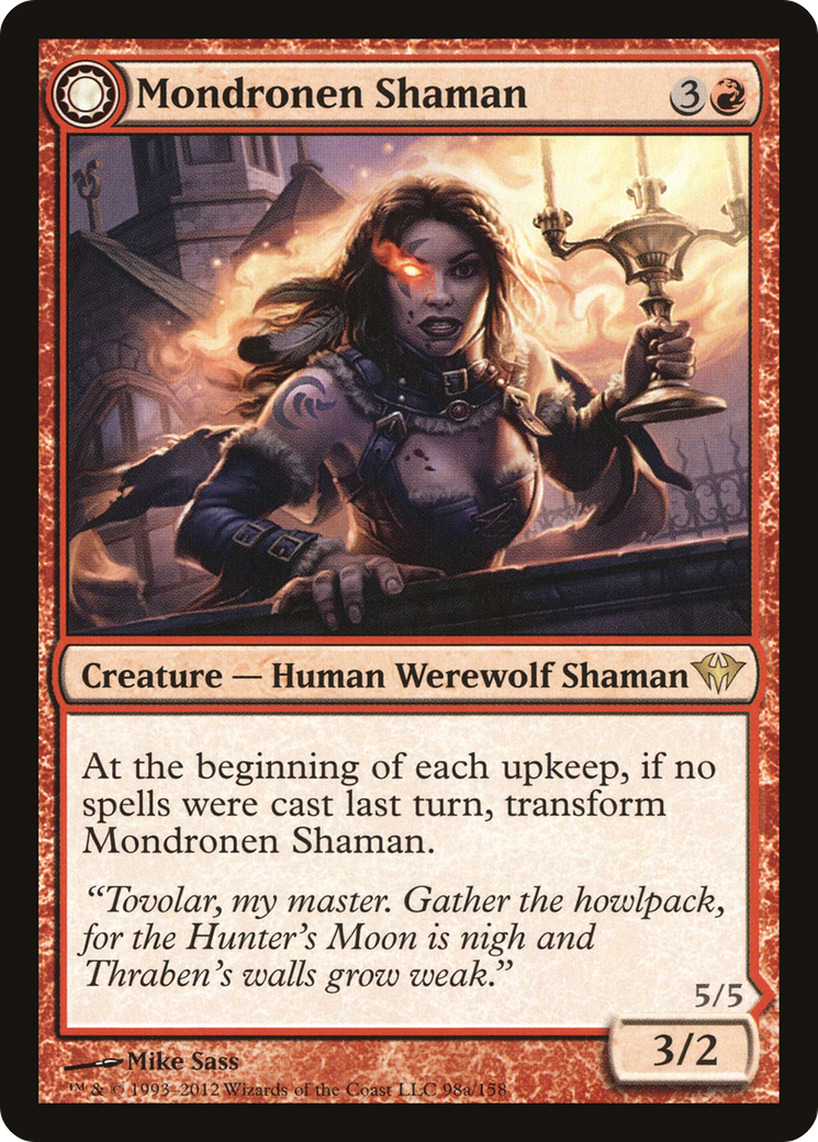 {R} Mondronen Shaman // Tovolar's Magehunter [Dark Ascension][DKA 098]